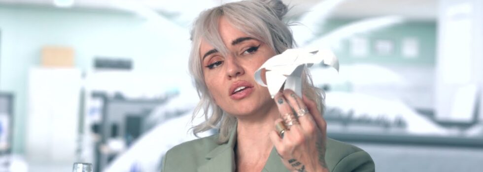 Lights – White Paper Palm Trees